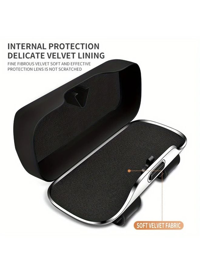 Gray Sports Car Sun Visor Glasses Case Fashion Storage Gift for Men Women - Image 5
